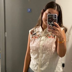 Princess Highway embroidered button down shirt